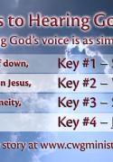 4 Keys to Hearing God's Voice Cards